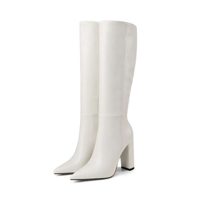 PU Leather Women Shoes Pointed Toe Fashion