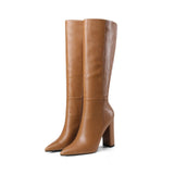 PU Leather Women Shoes Pointed Toe Fashion