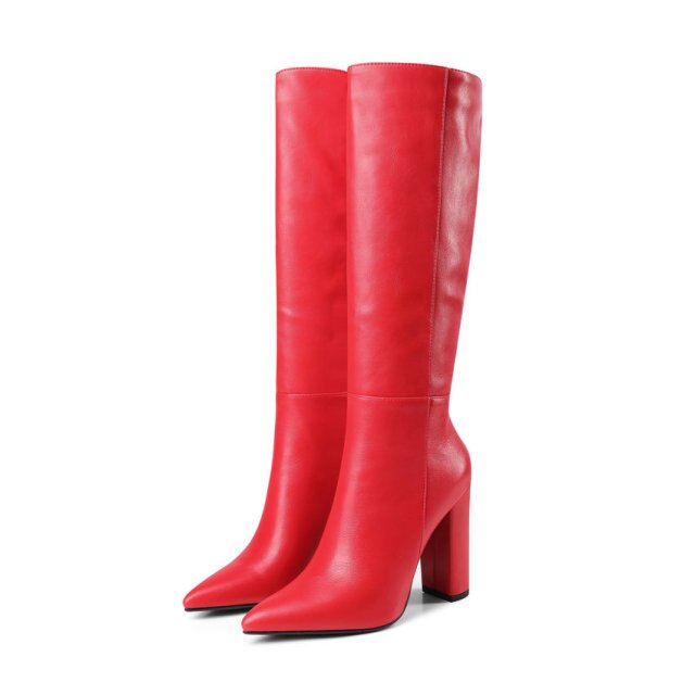 PU Leather Women Shoes Pointed Toe Fashion