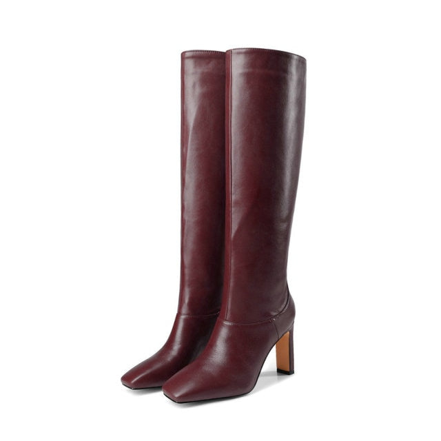PU Leather Women Shoes Pointed Toe Fashion