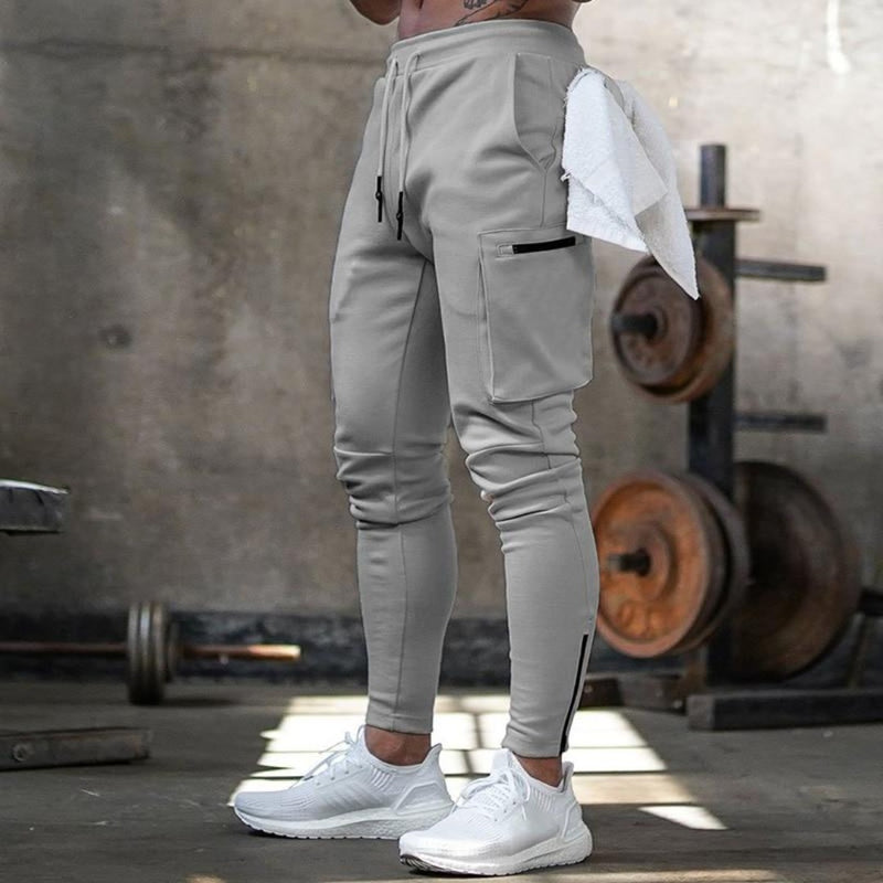 Joggers Men Pockets Muscle Mens Pants ,