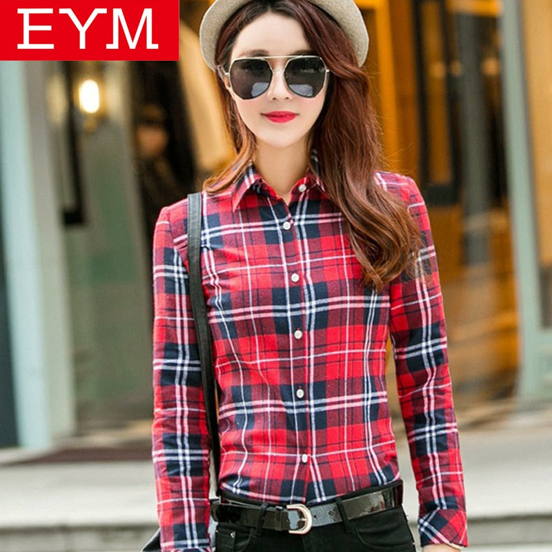 Flannel Casual Long Shirt