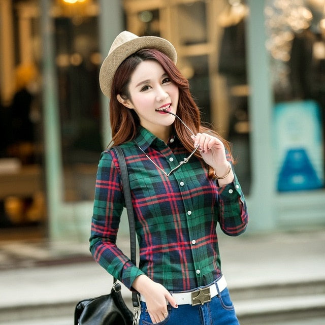Flannel Casual Long Shirt