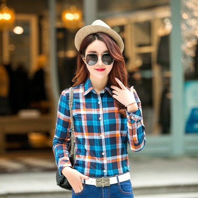 Flannel Casual Long Shirt