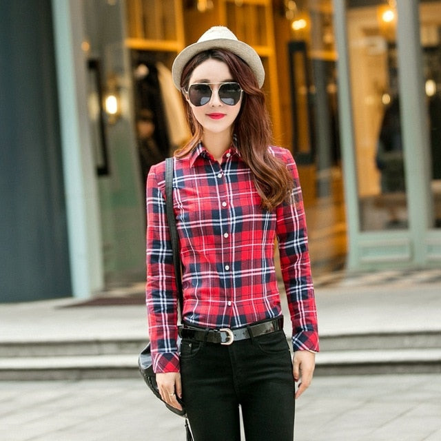 Flannel Casual Long Shirt