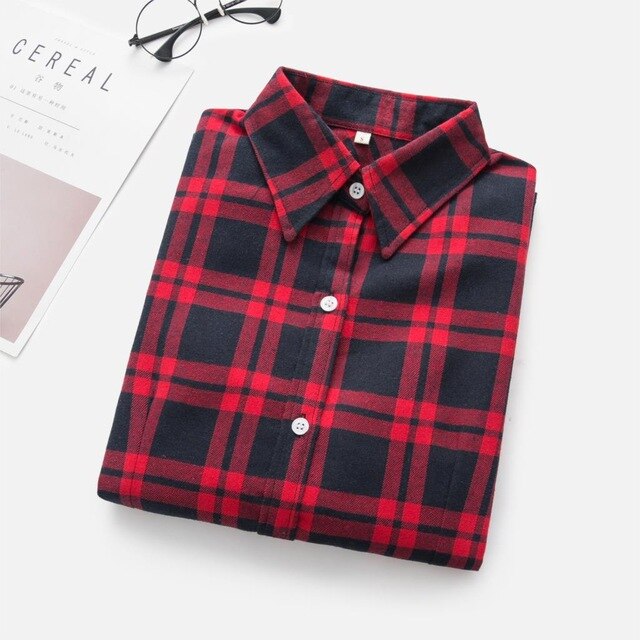 Flannel Casual Long Shirt