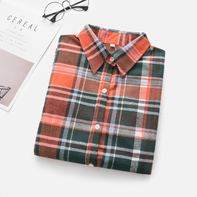 Flannel Casual Long Shirt