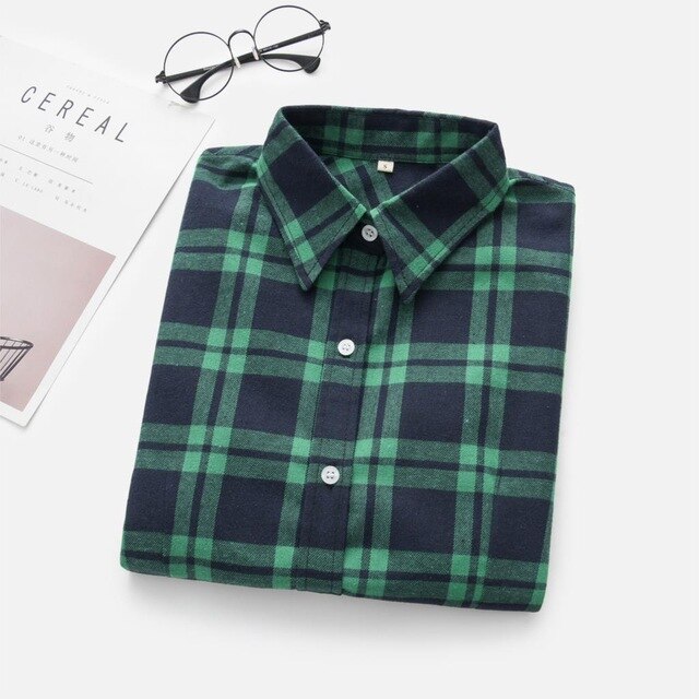 Flannel Casual Long Shirt