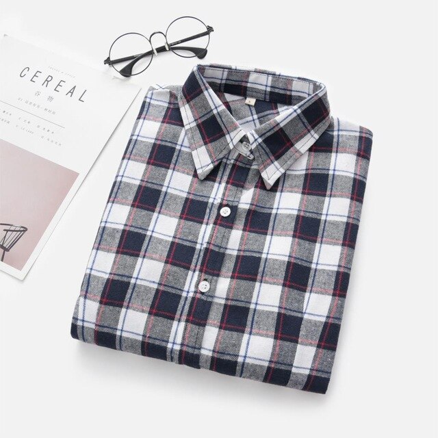Flannel Casual Long Shirt