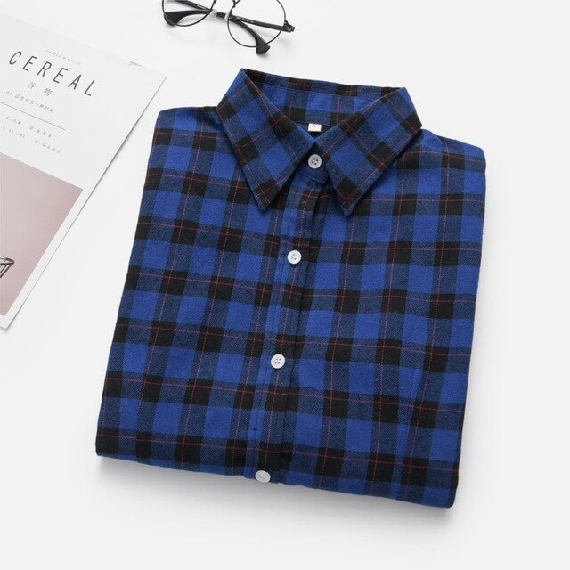 Flannel Casual Long Shirt