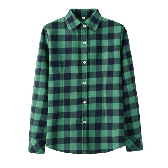Flannel Casual Long Shirt