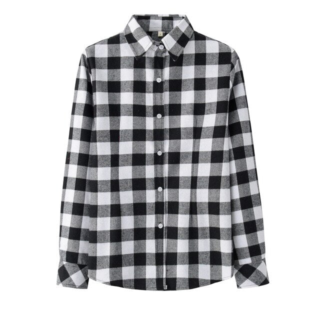 Flannel Casual Long Shirt
