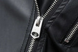 FTLZZ New  Autumn Winter Black Faux Leather Jackets