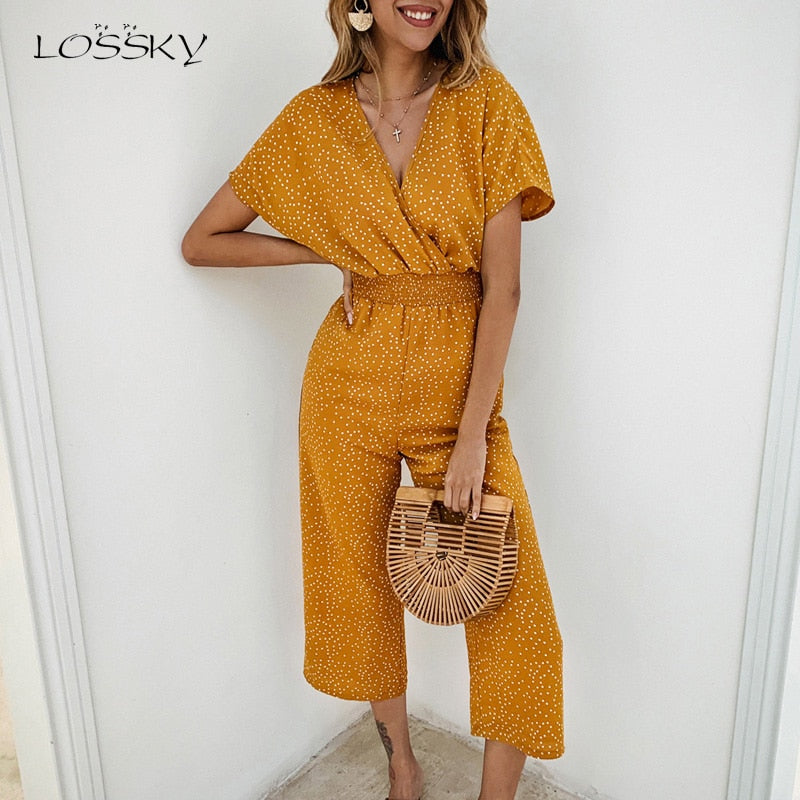 Lossky Women Rompers Summer Casual Jumpsuit