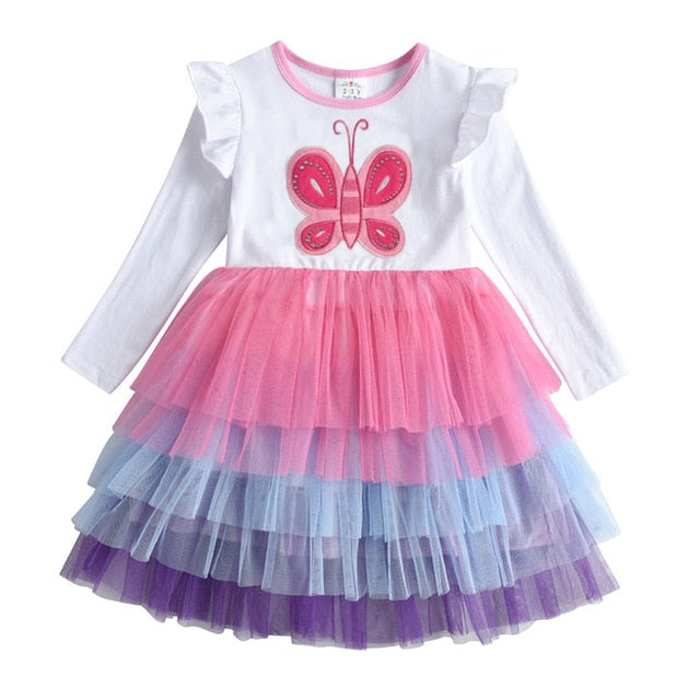 Autumn Kids for Girls Long Sleeve Unicorn Dresses