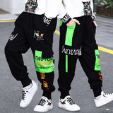 Boys Pants Solid Cargo Pants Teenage Boy