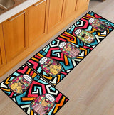 Hallway Geometric Bath & Kitchen Mat