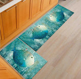Hallway Geometric Bath & Kitchen Mat