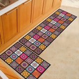Hallway Geometric Bath & Kitchen Mat