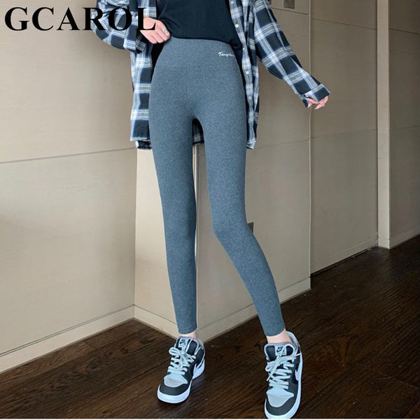 Thick Fleece High Waist Letters Legging