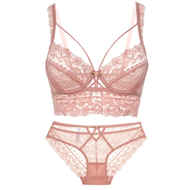 Top Classic Bandage Lingerie Push Up Brassiere Lace Bra