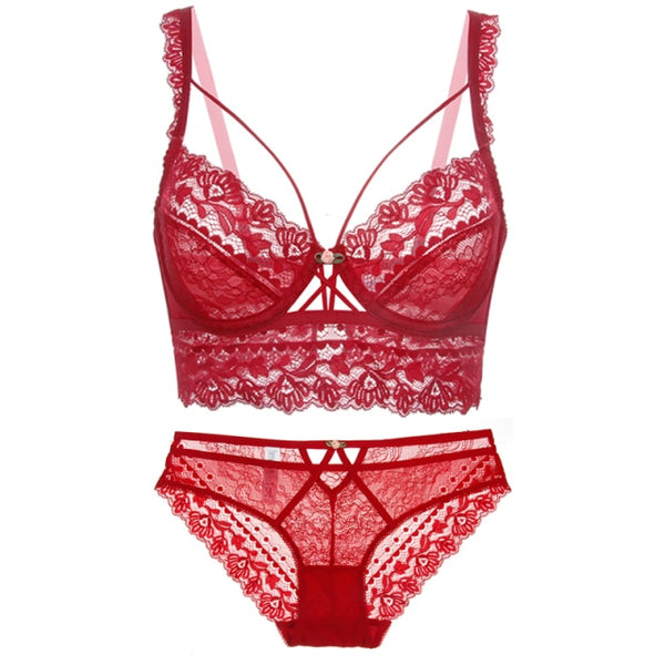 Top Classic Bandage Lingerie Push Up Brassiere Lace Bra