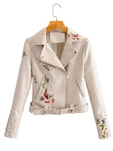 New Arrival Autumn Fashion Jacket Chic Rivets with Belt Biker Jackets