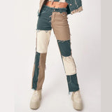 Cowboy Striped Patchwork Casual Hip Hop Pants