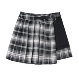 High Waist Patchwork Mini Skirt Fashion Streetwear
