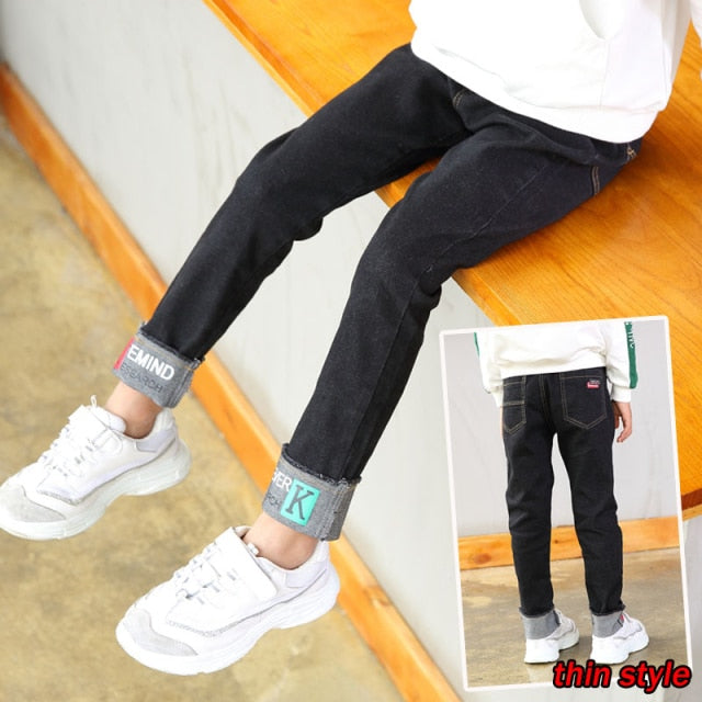 Children Boys Jeans Denim Casual Pencil Jeans