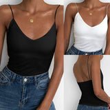 Thin Wild Solid Camis Vest Women Tank Tops