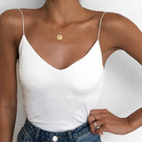 Thin Wild Solid Camis Vest Women Tank Tops