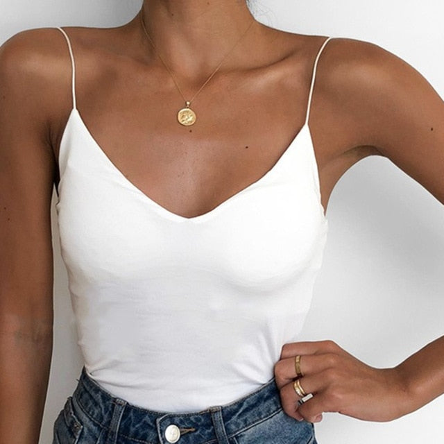 Thin Wild Solid Camis Vest Women Tank Tops