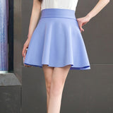 Solid Thick Tutu Skirts High Waist Flared