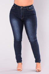 Plus Size Stretch Jeans Casual Pencil Pants