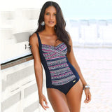Red Slimming One Piece Classic Swimming Suit