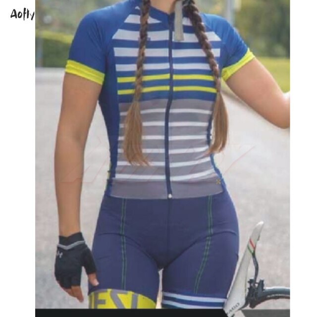 Kafitt Women's Cycling Jumpsuit Triathlon Monkey Lycra Sports Cycling Clothing Lady Ciclismo Biker Shorts Set Wholesale Clothing