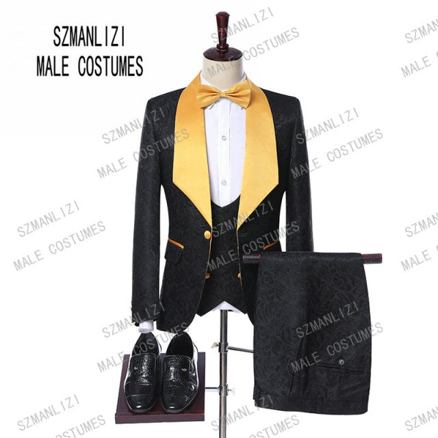Terno 3 Pieces Custom Made Classic Suits