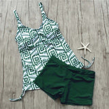 Tankini Set 2021 Two Piece Swimsuit Female Swimming Suit For Women Bathing Suit Printed Swimwear Summer Bathers Beach Wear Mayo