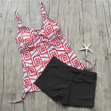 Tankini Set 2021 Two Piece Swimsuit Female Swimming Suit For Women Bathing Suit Printed Swimwear Summer Bathers Beach Wear Mayo