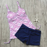 Tankini Set 2021 Two Piece Swimsuit Female Swimming Suit For Women Bathing Suit Printed Swimwear Summer Bathers Beach Wear Mayo