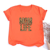 Mom Life Leopard Print T-shirts