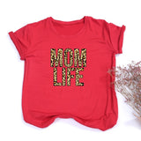 Mom Life Leopard Print T-shirts