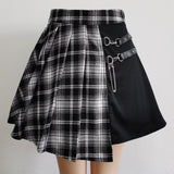 Plaid Mini High Waist Chic Skirt Casual Ladies
