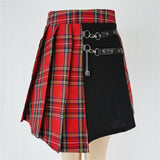 Plaid Mini High Waist Chic Skirt Casual Ladies