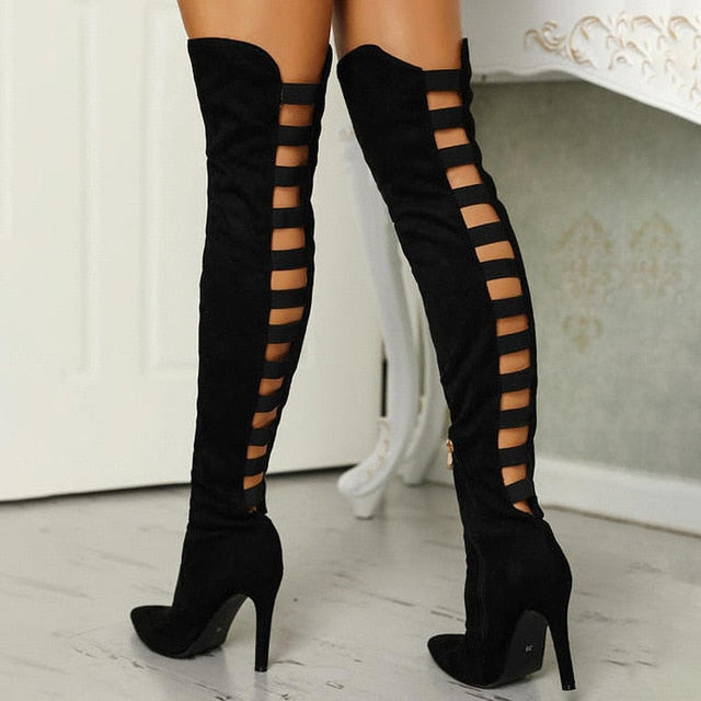 Heels Shoes Thigh High Heel Boots
