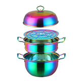 3 layers Stainless Steel Cookware Steamer Pot
