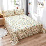 100%Cotton Bed Sheet Single Size Kids Bed Linen Pure Cotton