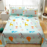 100%Cotton Bed Sheet Single Size Kids Bed Linen Pure Cotton
