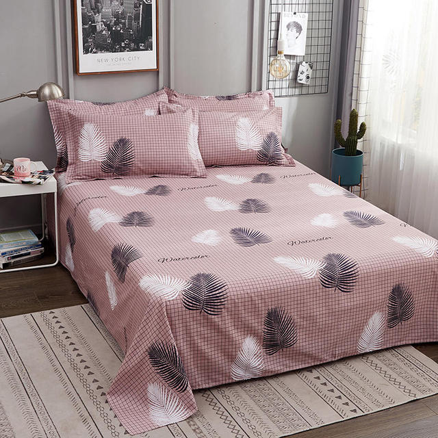 100%Cotton Bed Sheet Single Size Kids Bed Linen Pure Cotton